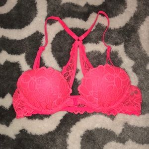 Pink Lace Bra A32